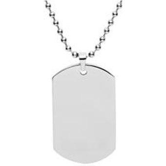 Edelstahl Dog Tag Anhänger inkl. Kette
