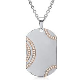 Ankerkette Edelstahl mit Dog-Tag Anhänger
