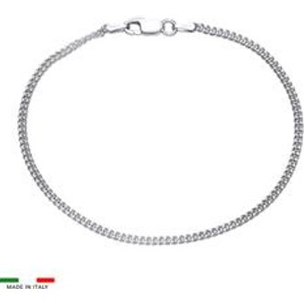 925 Silberarmband: Panzerarmband Silber 2mm