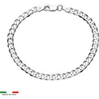 925 Silberarmband: Panzerarmband Silber 4,5mm