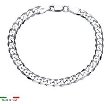 925 Silberarmband: Panzerarmband Silber 6mm