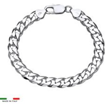925 Silberarmband: Panzerarmband Silber 8mm