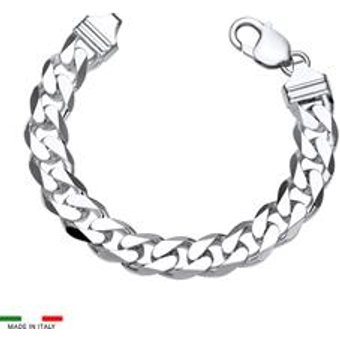 925 Silberarmband: Panzerarmband Silber 12mm