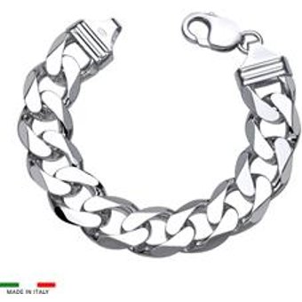 925 Silberarmband: Panzerarmband Silber 15 mm