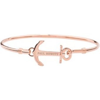 Anchor Cuff Armreif aus rosévergoldetem Edelstahl