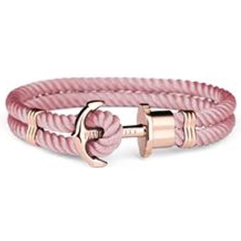 Damenarmband Aurora rosé aus Edelstahl, Nylon