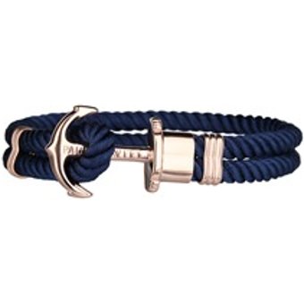 Nylon Armband blau roségold