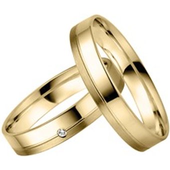 Trauringe Gelbgold 4mm