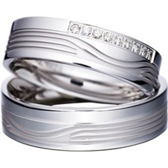 Eheringe Weißgold 6mm