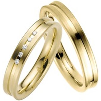 Trauringe Gelbgold 4mm