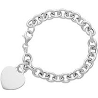 Hochwertiges Armband Silber mit Herzanhänger