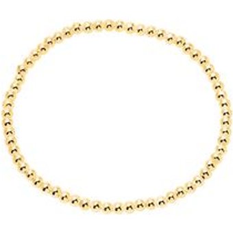 Armband fĂĽr Damen aus vergoldeten 925er Silberperlen