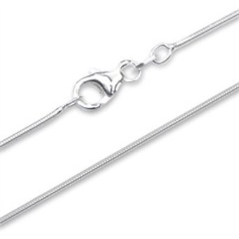 925 Silberkette: Schlangenkette Silber 0,8mm