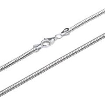 925 Silberkette: Schlangenkette Silber 1,9mm