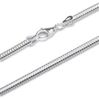 925 Silberkette: Schlangenkette Silber 3,0mm