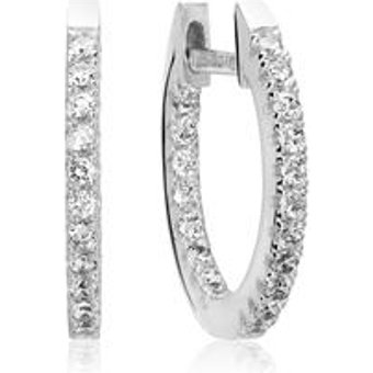 Klappcreolen 925er Sterlingsilber rhodiniert