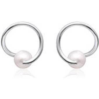 Ohrstecker für Damen aus Sterlingsilber mit Perle