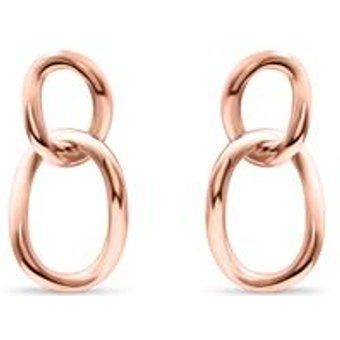Ohrstecker für Damen aus Sterlingsilber, rosé