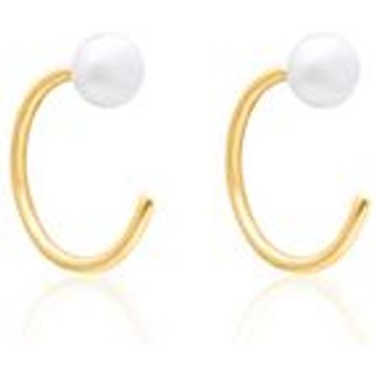 Damen Ear Cuffs aus 925er Silber, gold, SĂĽĂźwasserperlen