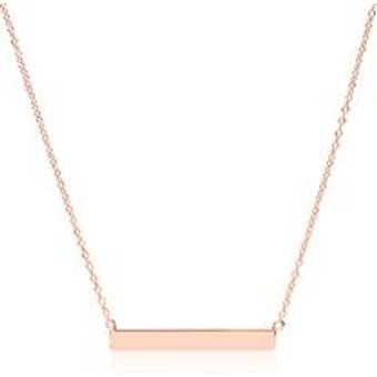 Kette 925er Silber rosévergoldet Gravur