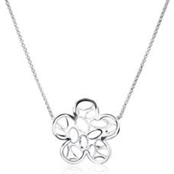 Kette Blume aus 925er Sterlingsilber