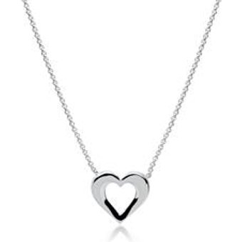Herzkette aus Sterlingsilber