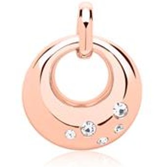 Anhänger 925er Silber rosévergoldet mit Zirkonia