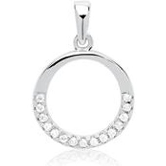 Kettenanhänger Sterlingsilber mit Zirkoniasteinen