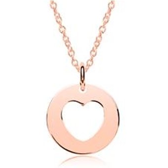 Kette Anhänger Herz 925er Silber roségold