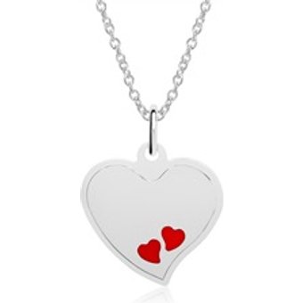 Kette Herzen aus 925er Sterlingsilber gravierbar
