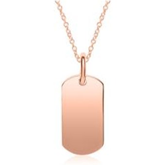 Gravur Kette aus 925er Sterlingsilber rosévergoldet