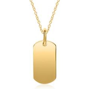 Kette aus vergoldetem Sterlingsilber gravierbar