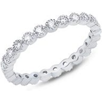 Eternity Ring aus 925er Silber mit Zirkonia