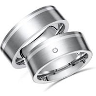 Eheringe Titan Trauringe Brillant Gravur