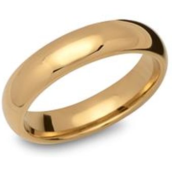 Vergoldeter Wolframring 5mm