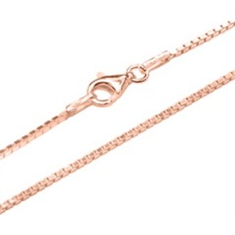 Venezianerkette 1,2 mm aus 925er Silber rosévergoldet