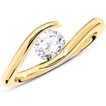 750er Gold Verlobungsring mit Diamant 0,50 ct.