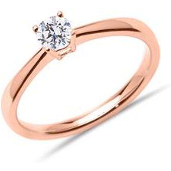 750er Roségold Verlobungsring mit lab-grown Diamant
