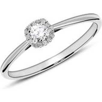 Verlobungsring aus 950er Platin mit Diamanten