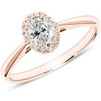 Ring aus 18K Roségold mit Diamanten