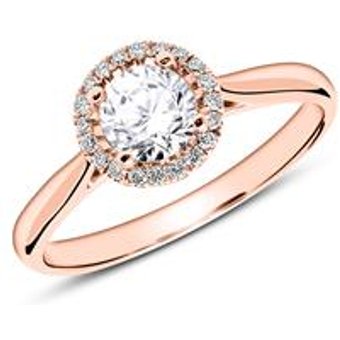 Ring aus 750er Roségold mit Brillanten