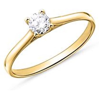 Verlobungsring aus 14K Gold mit Brillant