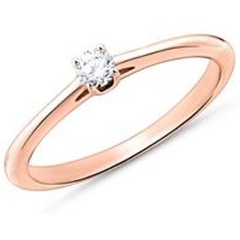 18K Roségold Verlobungsring mit Brillant