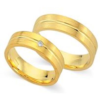 Eheringe 585er Gelbgold mit Brillant