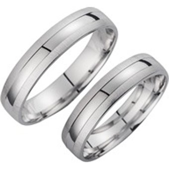 Eheringe Weißgold Breite 4,5 mm