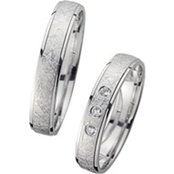 Eheringe mit Diamanten Breite 4 mm