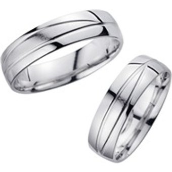 Eheringe Weißgold Breite 5,5 mm