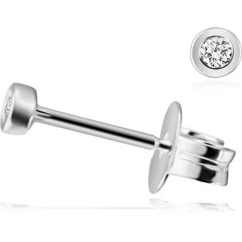 Stella Diamant Ohrstecker Paar 585/- Weißgold 2 Brillanten zus. 0.05/ 0.10/ 0.15...