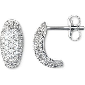 Tchibo - 925 Silber Creolen Sparkling - silber