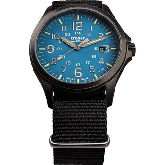 Traser H3 108647 P67 Officer GunMetal Skyblue Herrenuhr 42mm 10ATM